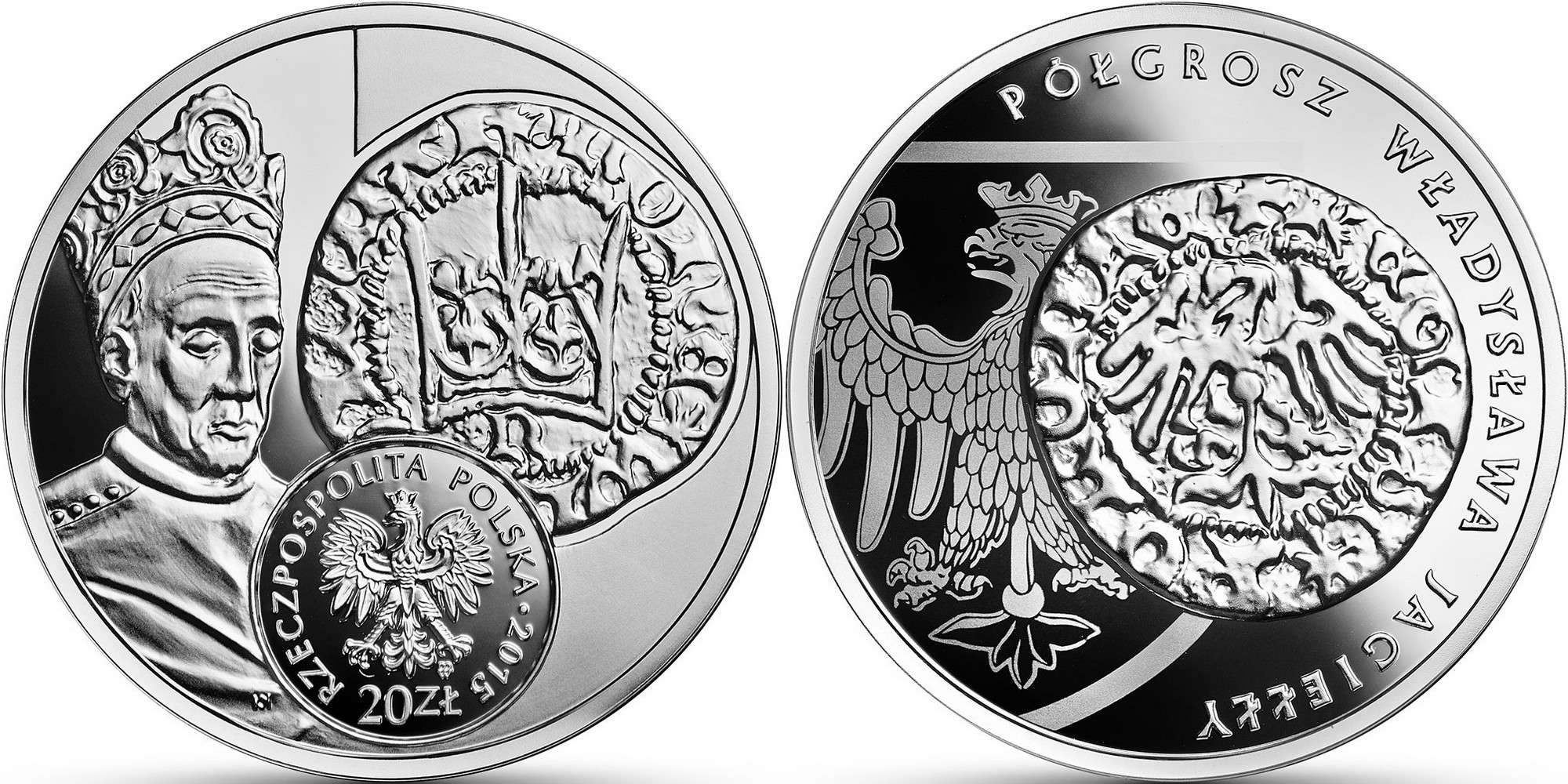 pologne 2015 histoire de la monnaie demi grosz de ladislas jagiello
