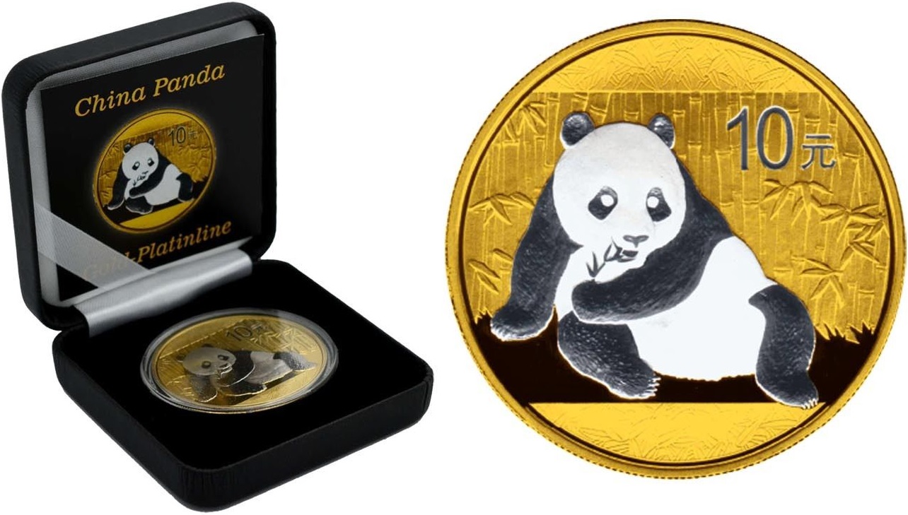 chine 2015 panda gold-platinline