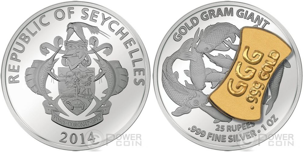 seychelles 2014 gold gram giant