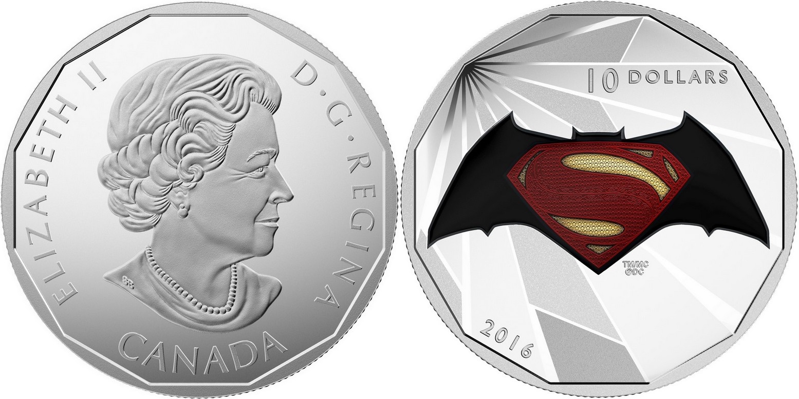 canada 2016 batman contre superman 10$
