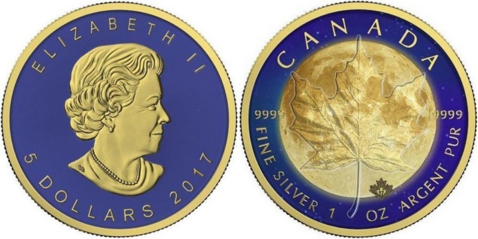 canada 2017 maple leaf lune