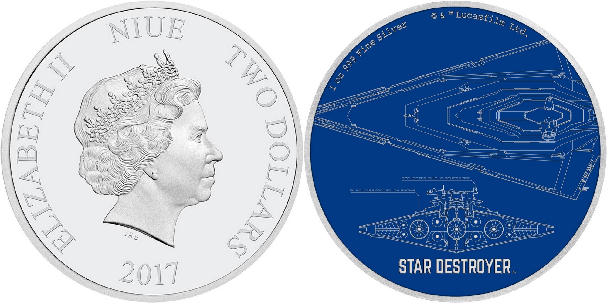 niue 2017 star wars star destroyer