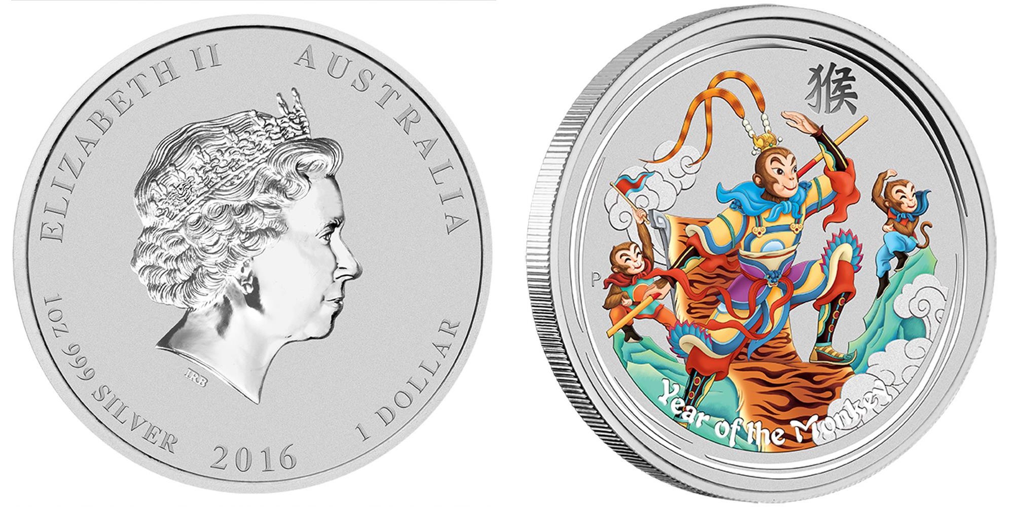 australie 2016 roi singe couleur