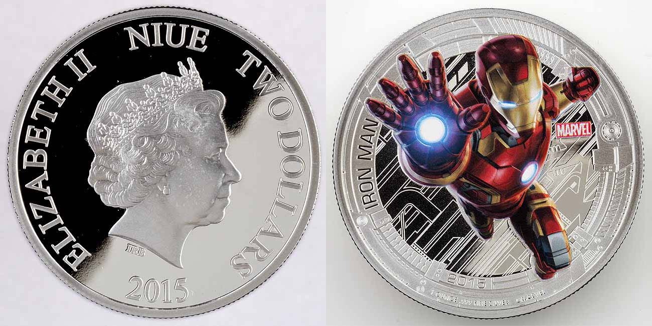 niue 2015 avengers iron man