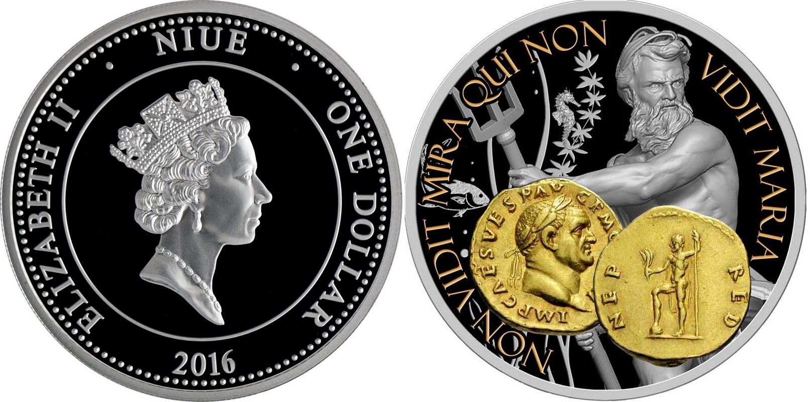 niue 2016 aureus neptune