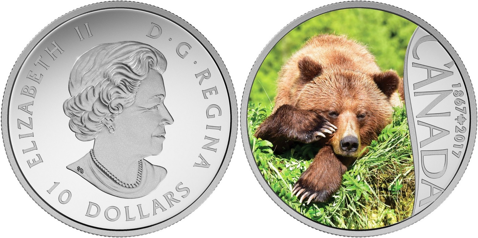canada 2017 150 ans du canada grizzly