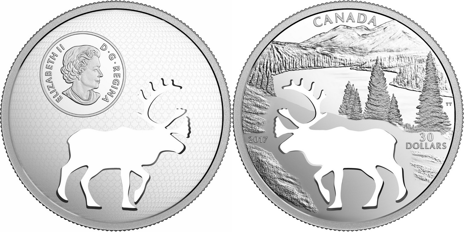 canada 2017 caribou silhouette
