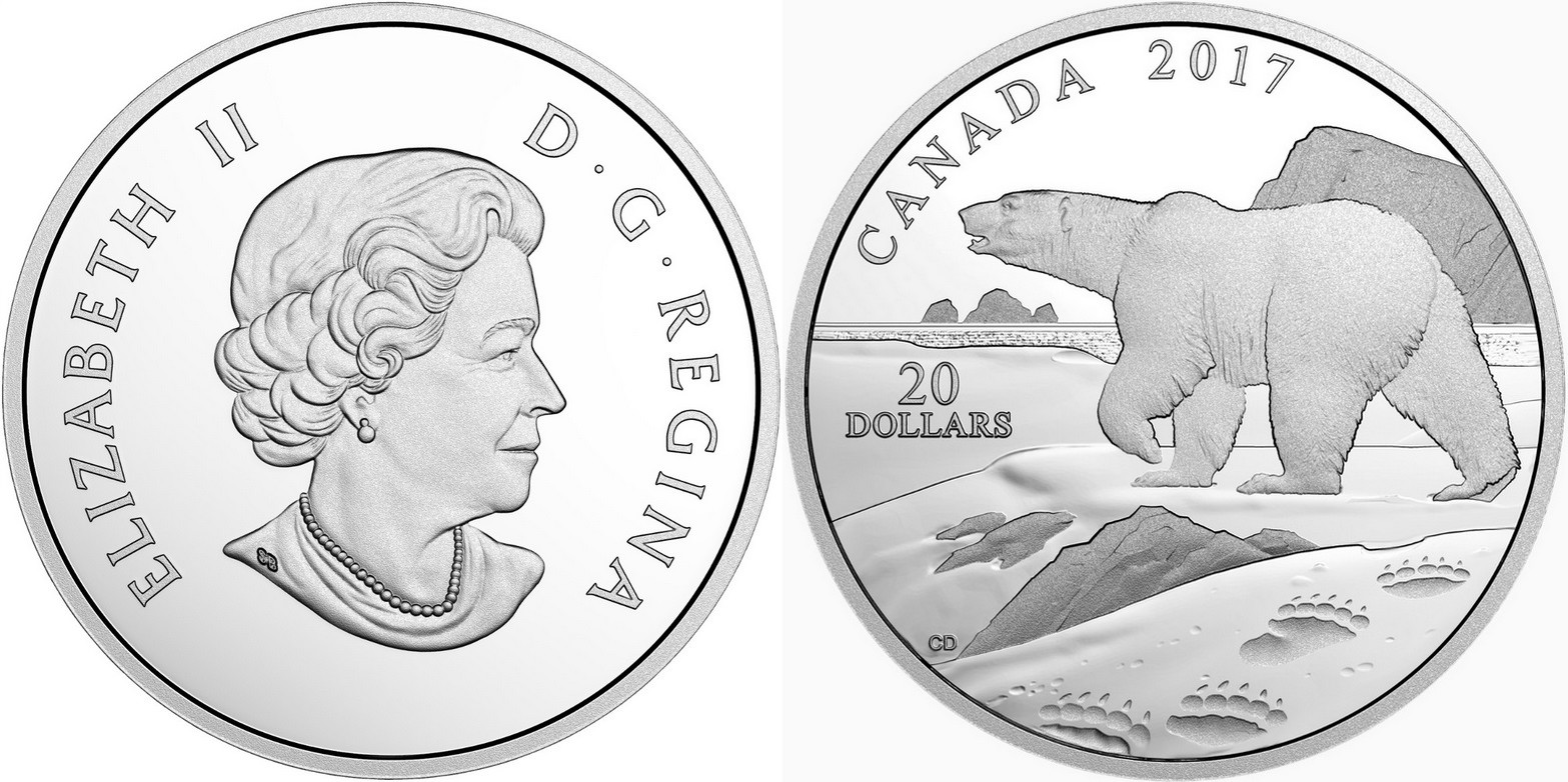 canada 2017 empreintes de la nature ours polaire