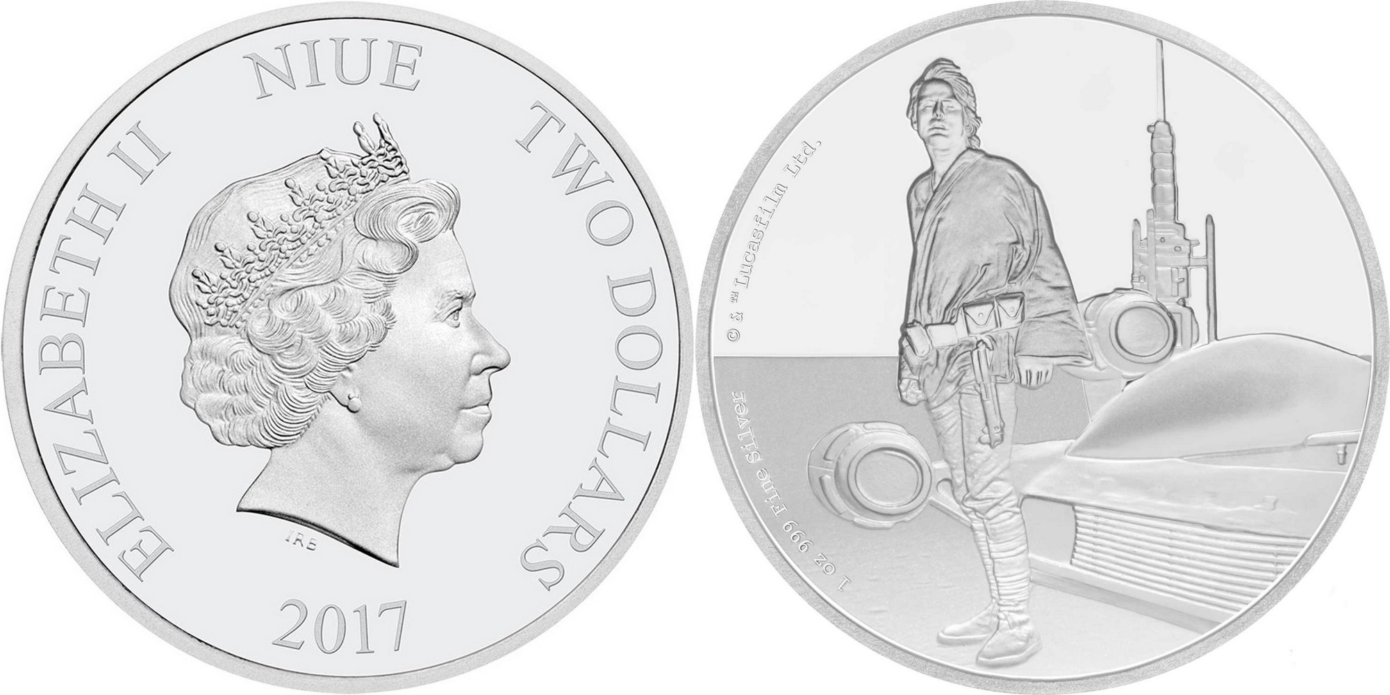 niue 2017 star wars luke skywalker