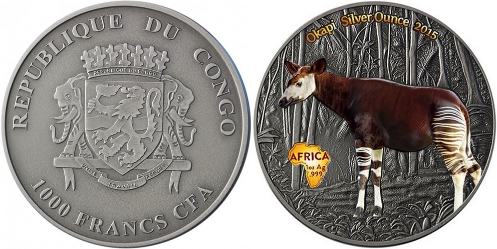 congo 2015 okapi couleur