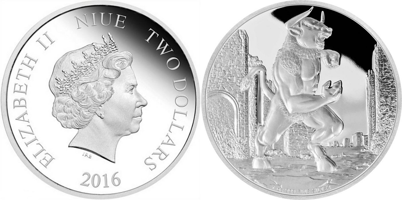 niue 2016 minotaure