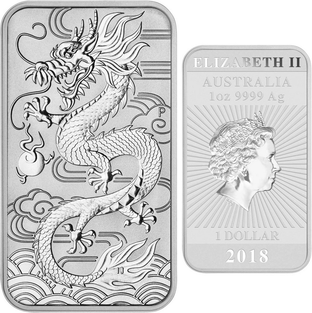 australie 2018 dragon bullion