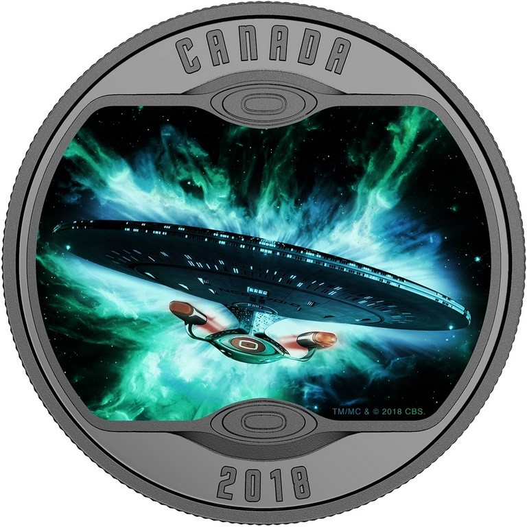 canada 2018 star trek uss enterprise photoluminescente