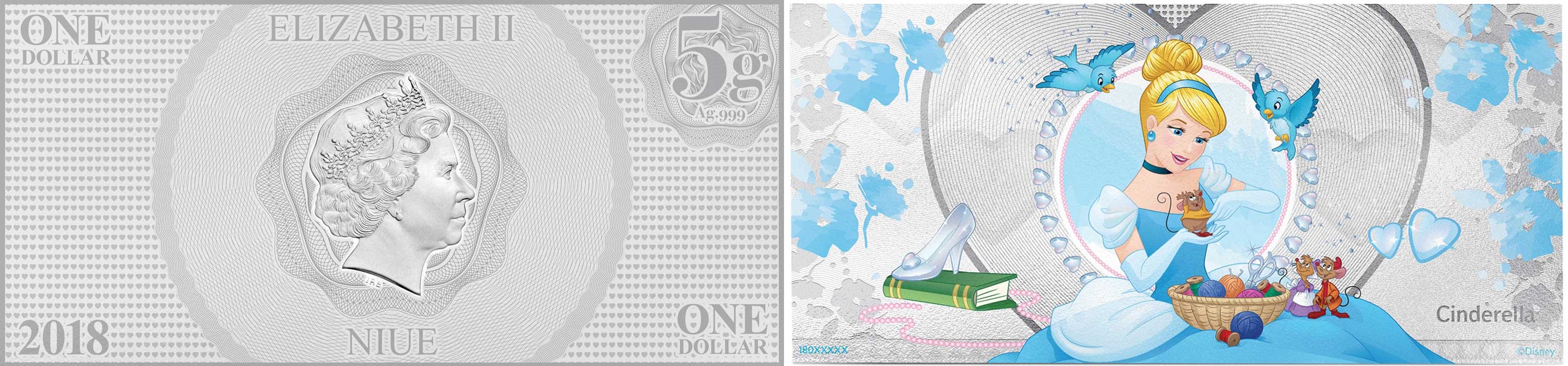 niue 2018 billet cendrillon