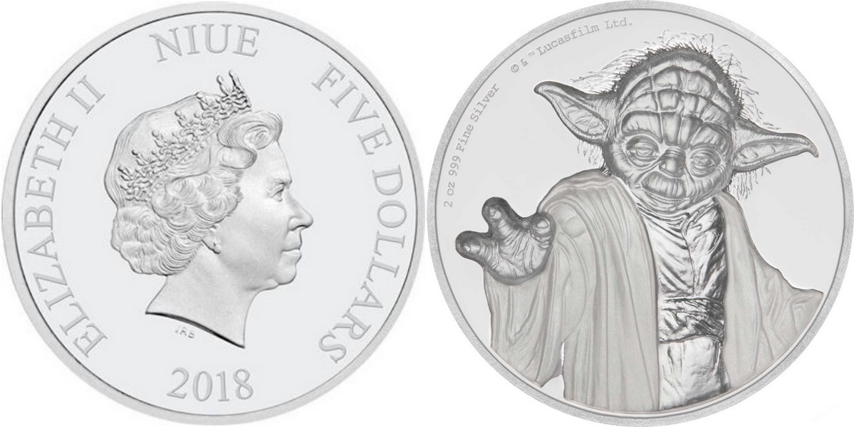 niue 2018 star wars yoda 2 oz
