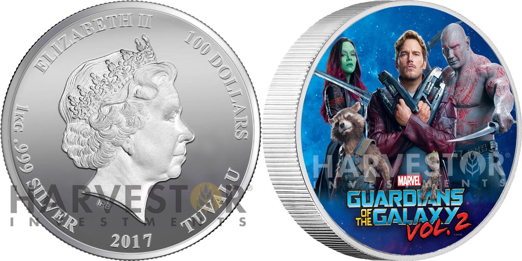 tuvalu 2017 marvel gardiens de la galaxie kg