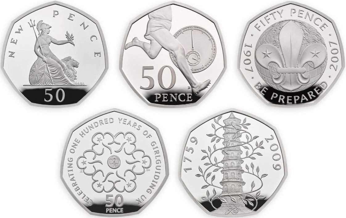 angleterre 2019 50 ans du 50 pence rev