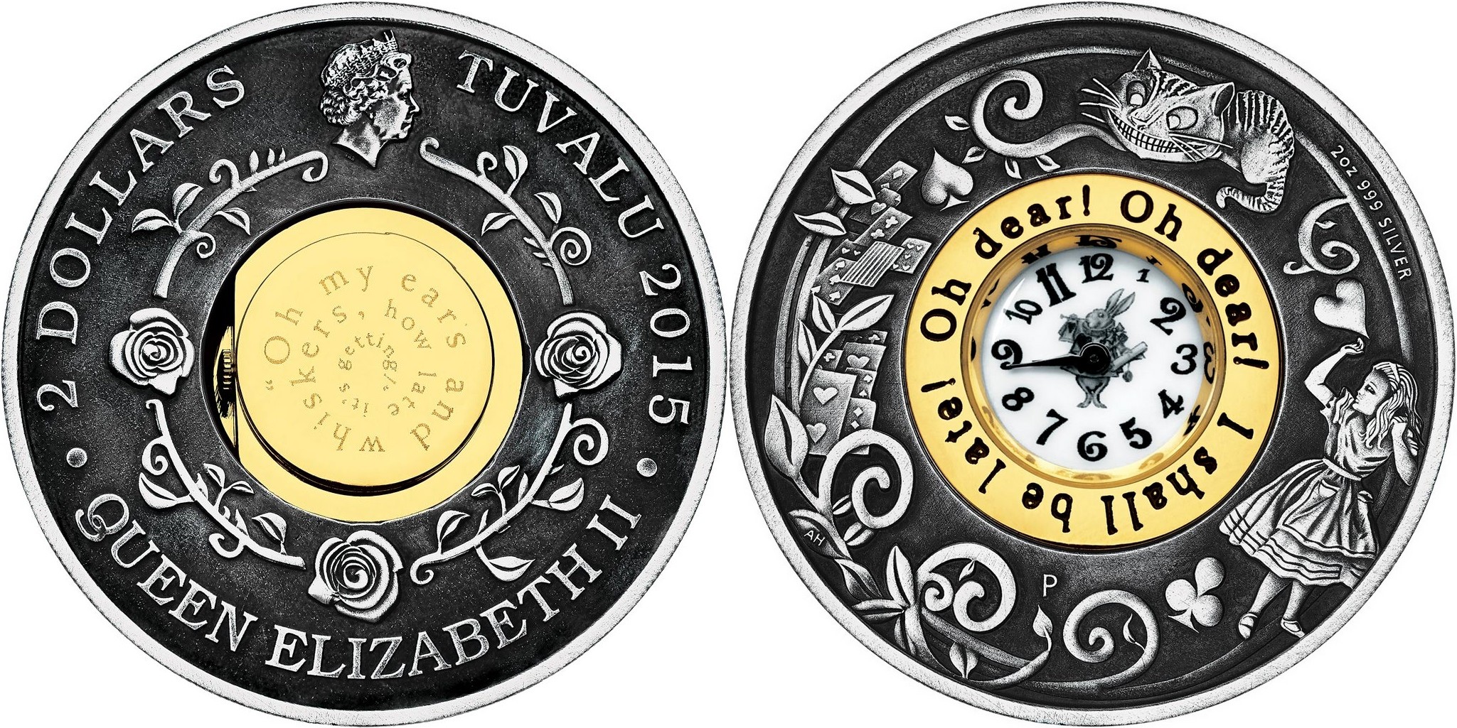 tuvalu 2015 alice au pays des merveilles 2 oz