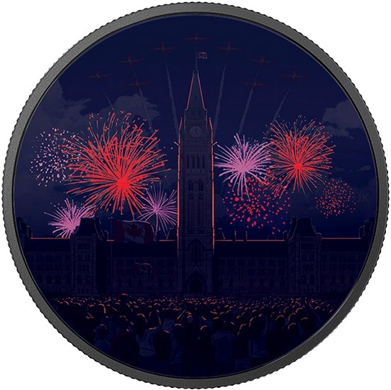 canada 2017 150 ans 2 oz luminescente