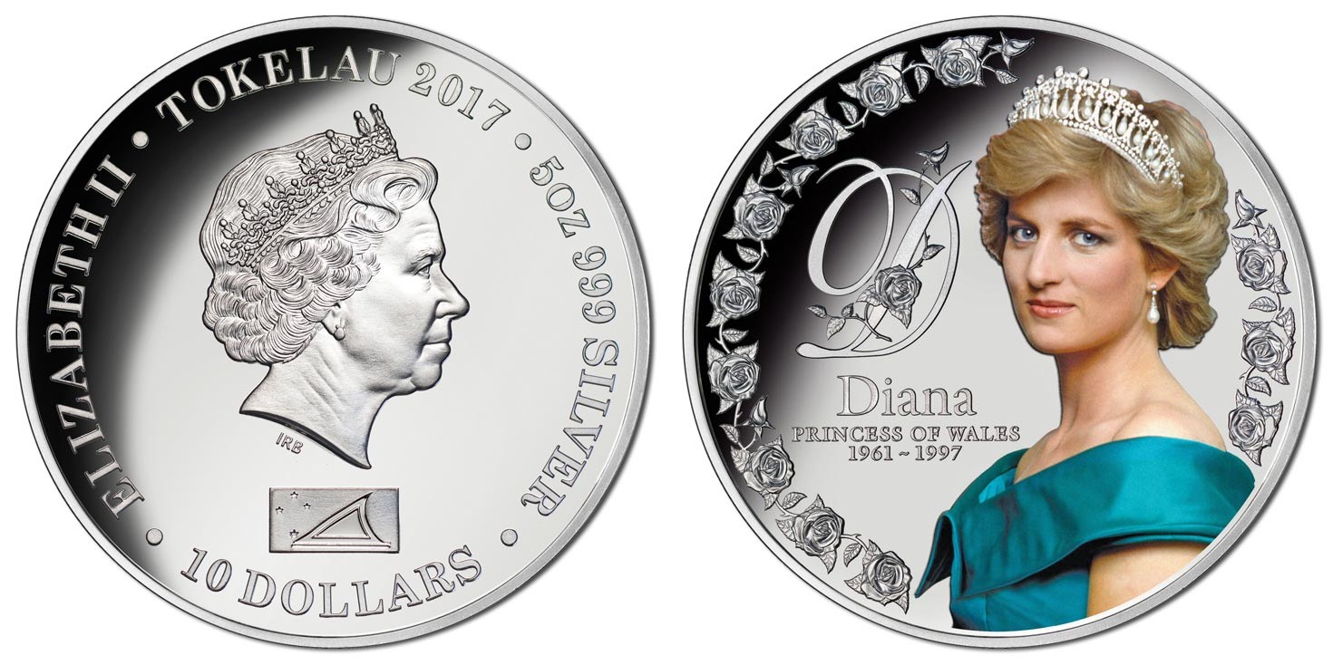 tokelau 2017 diana princesse de galles 5 oz