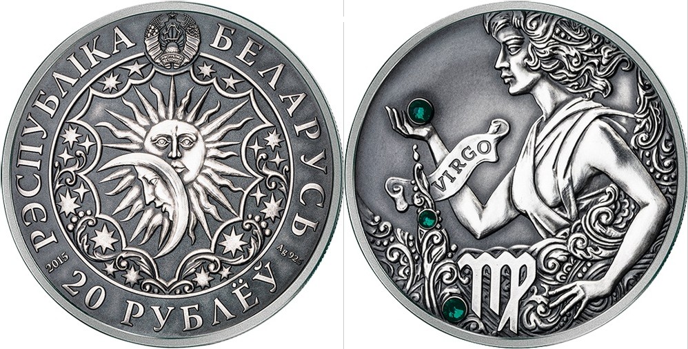 belarus 2015 zodiaque vierge