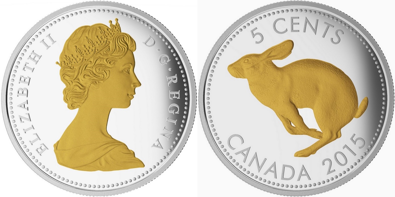 canada 2015 5 cents 1967