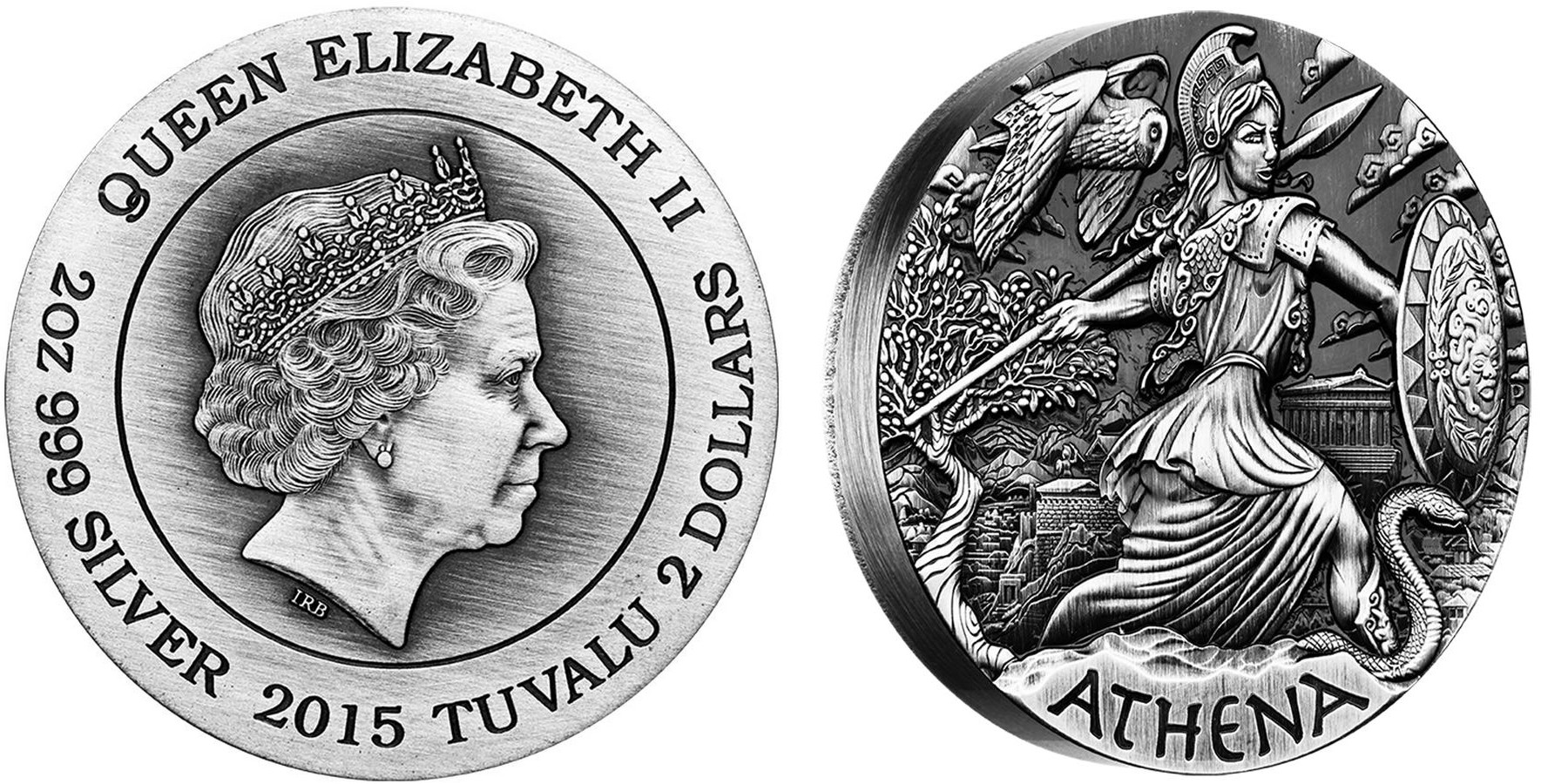 tuvalu 2015 dieux olympe athena