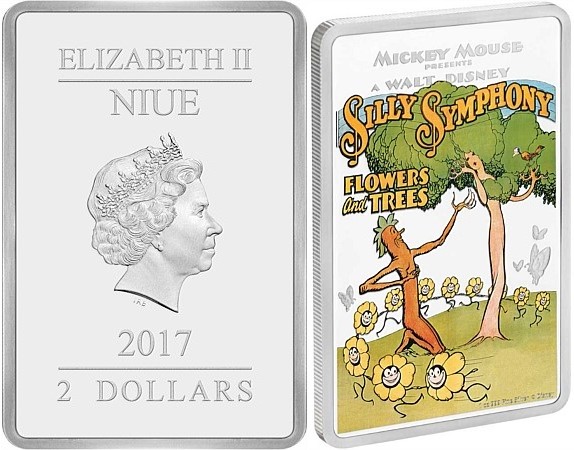 niue 2017 disney fleurs et arbres
