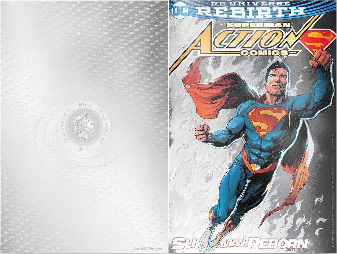 niue 2018 comics billet superman 1
