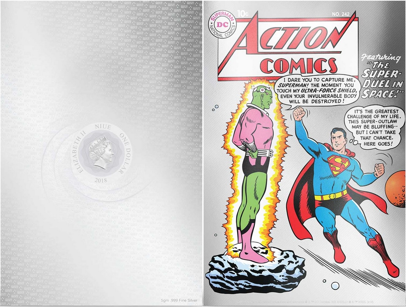 niue 2018 comics billet superman 4