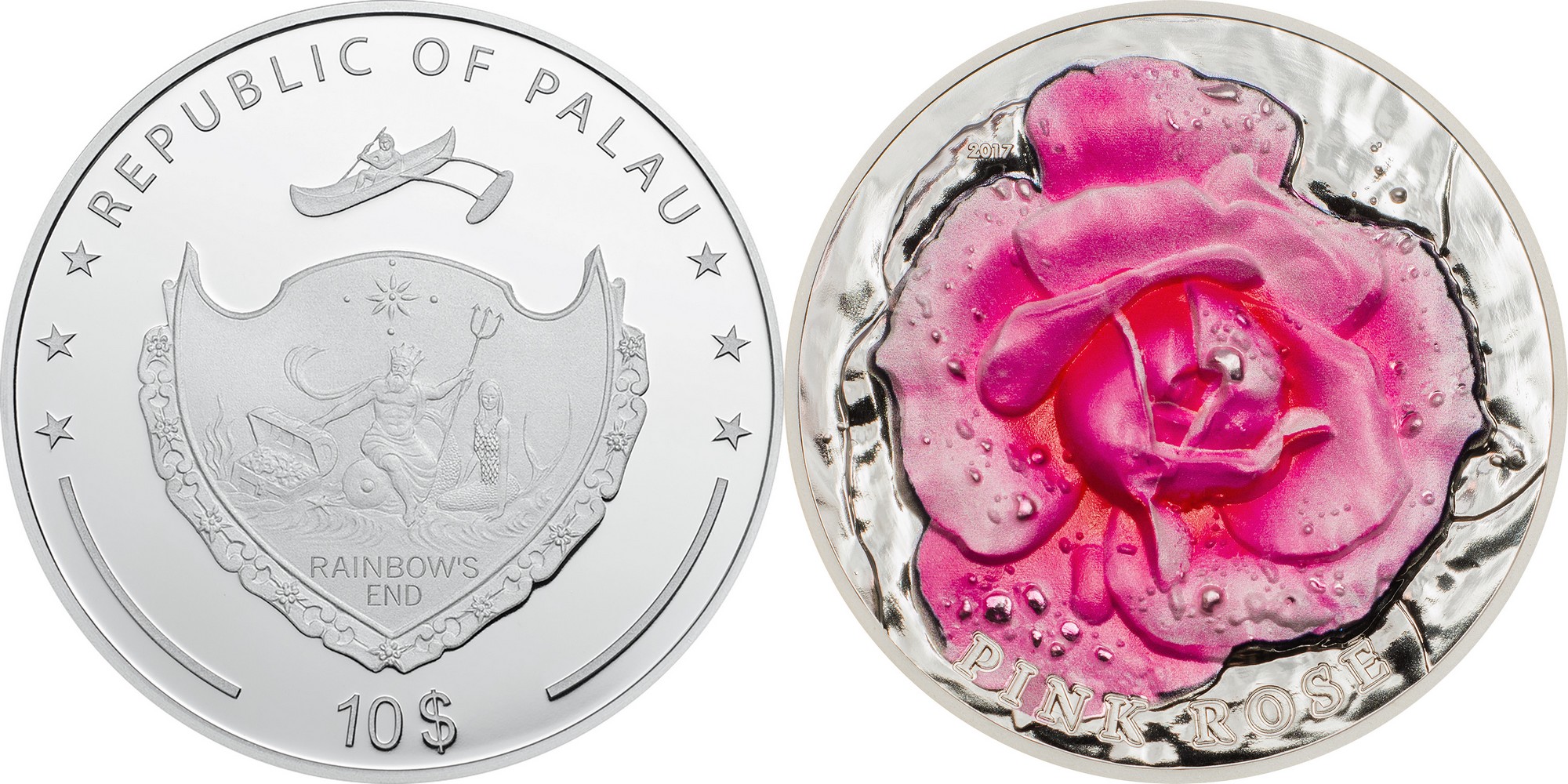 palau 2017 rose haut relief