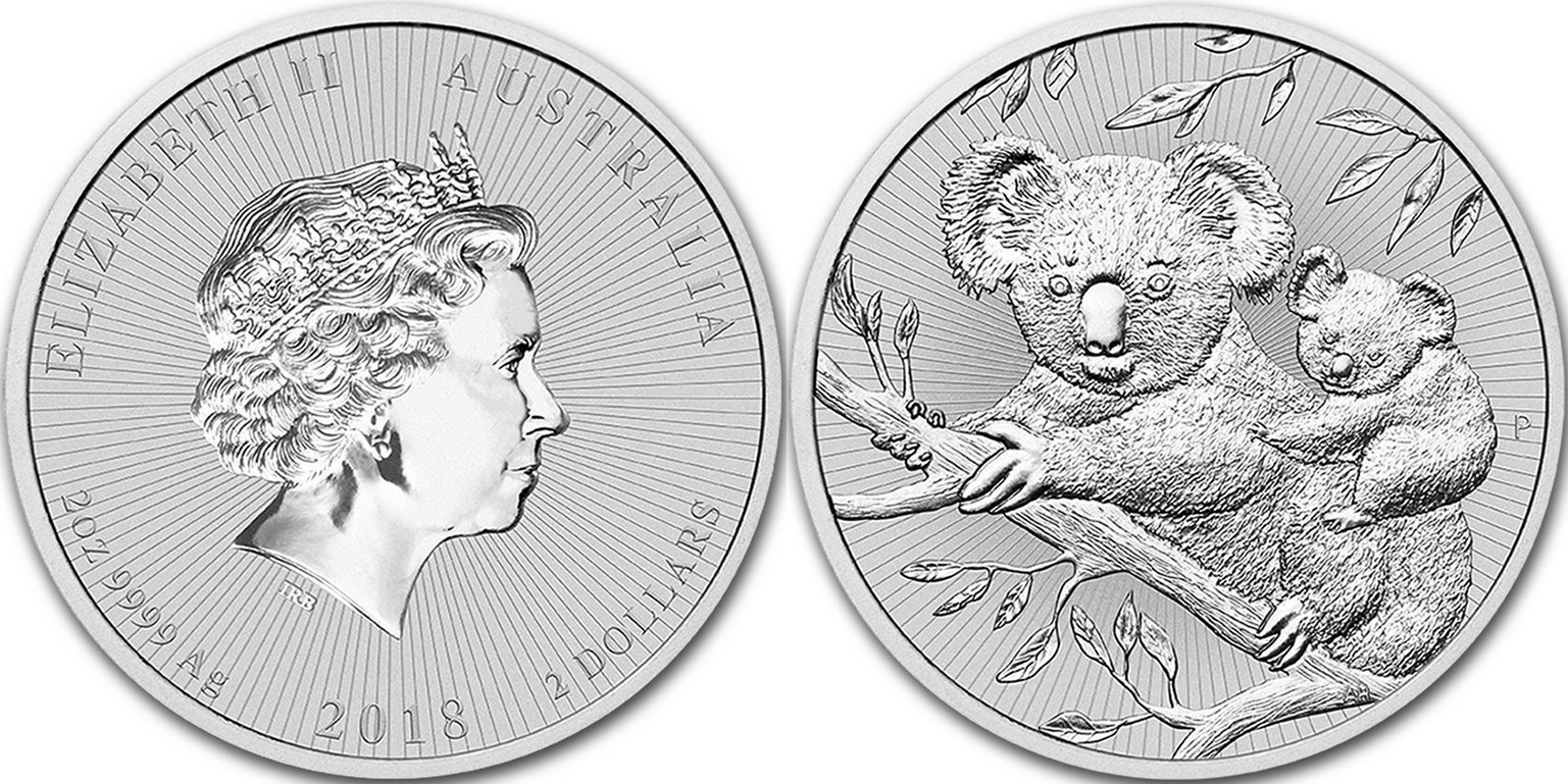 australie 2018 koala 2 oz bu