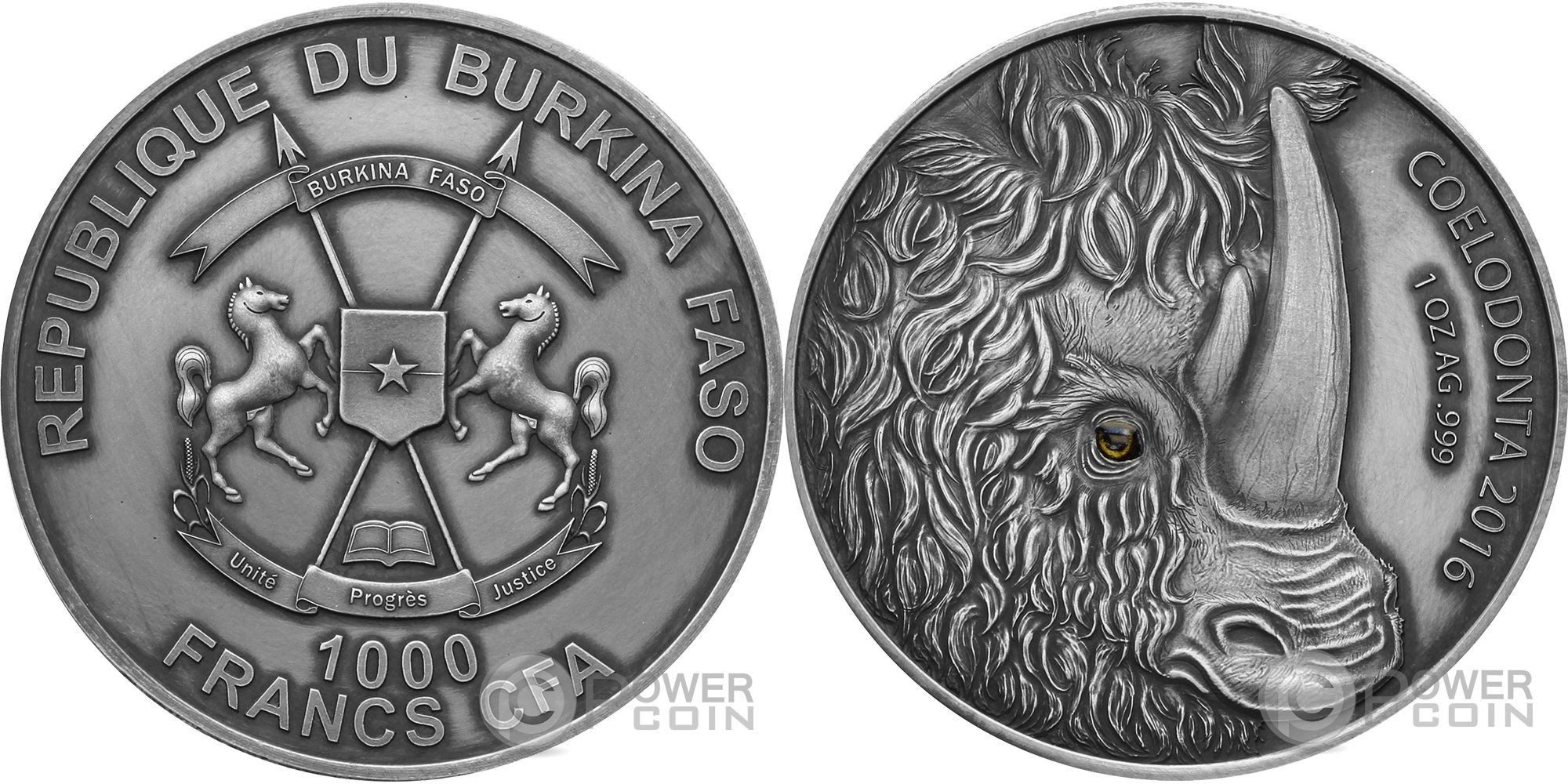 burkina faso 2016 rhinoceros laineux