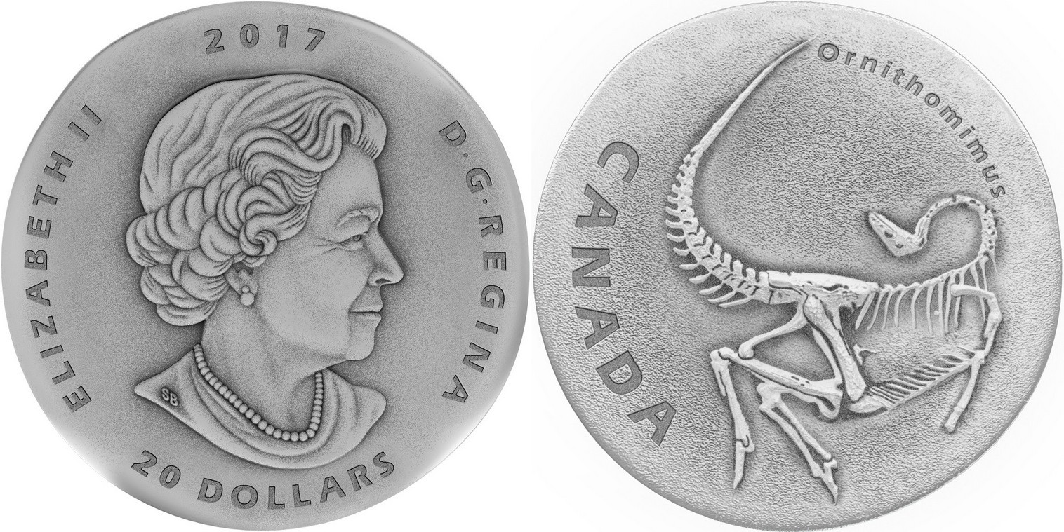 canada 2017 vestiges du canada ornithomimus