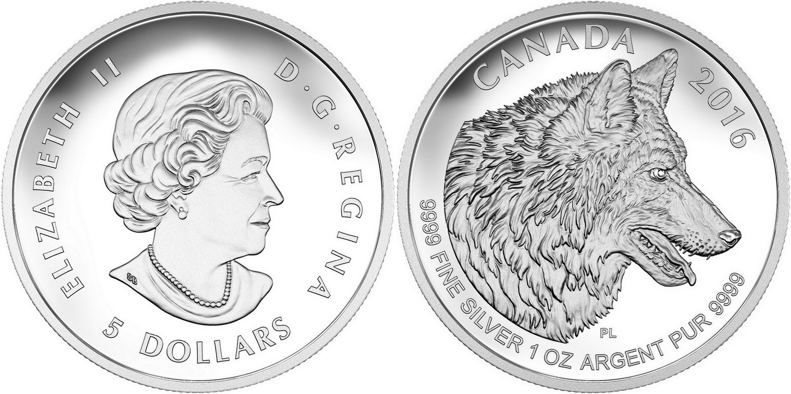 canada 2016 loup set divisionnaire 1 oz