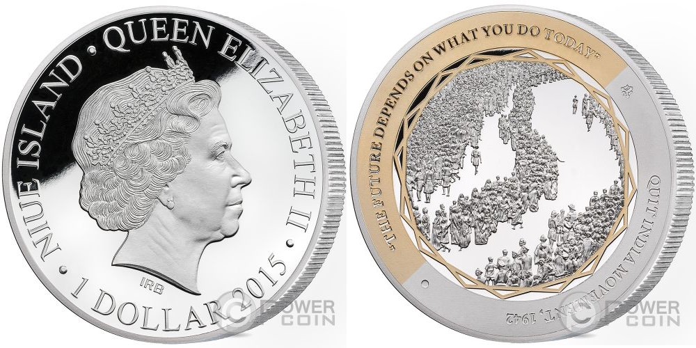 niue 2015 gandhi 1942