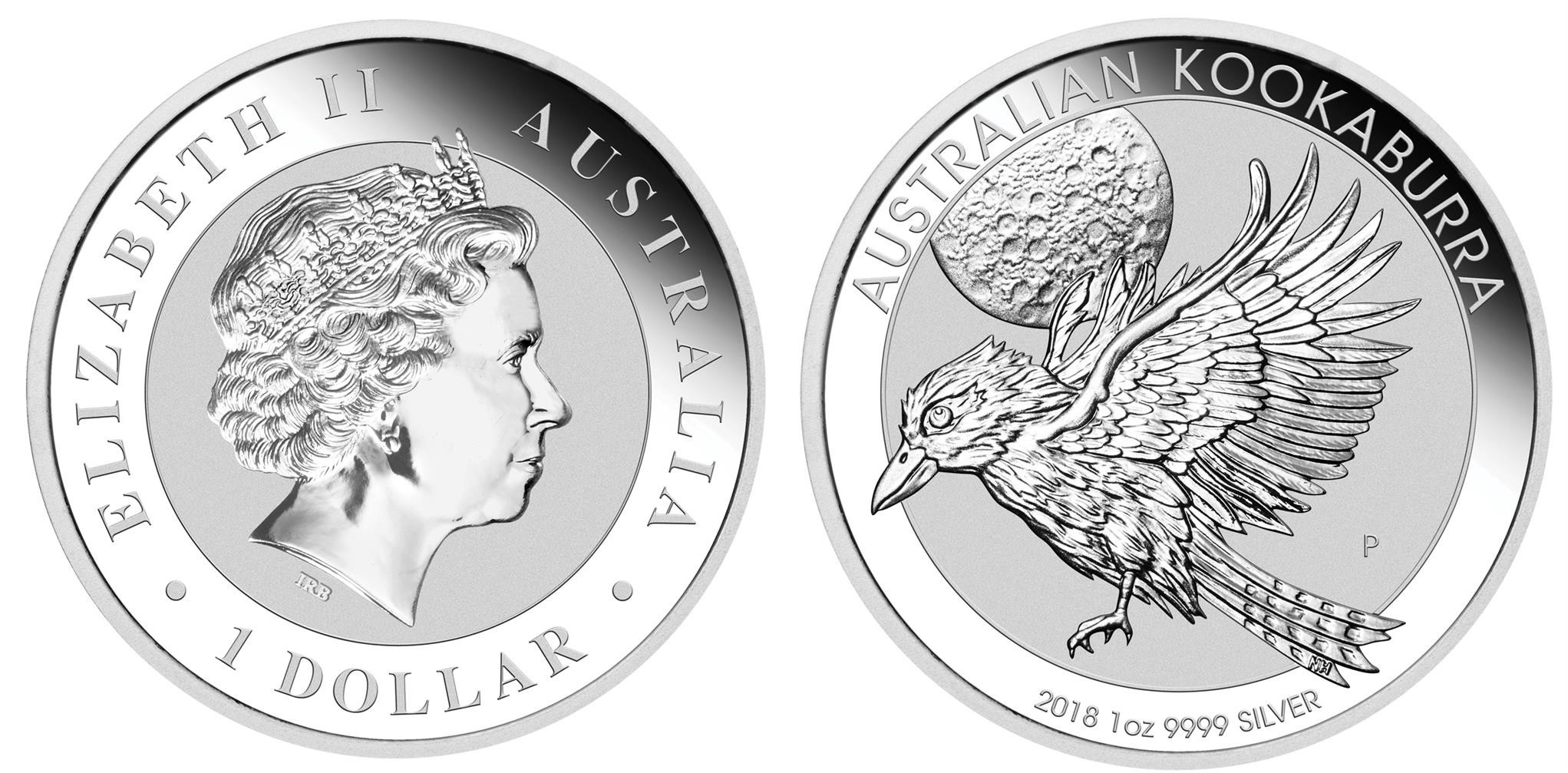 australie 2018 kookaburra 1 oz