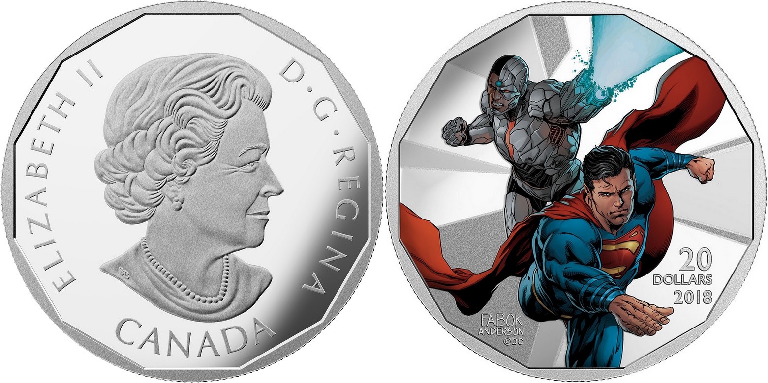 canada 2018 ligue des justiciers superman & cyborg