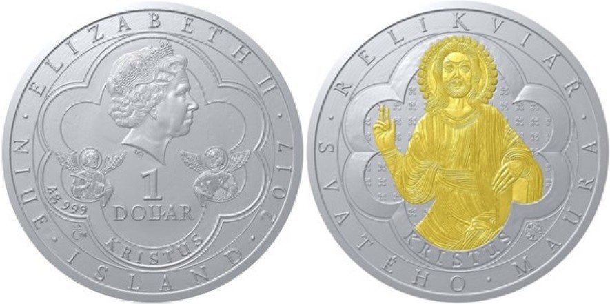 niue 2017 reliquaire de st maurus