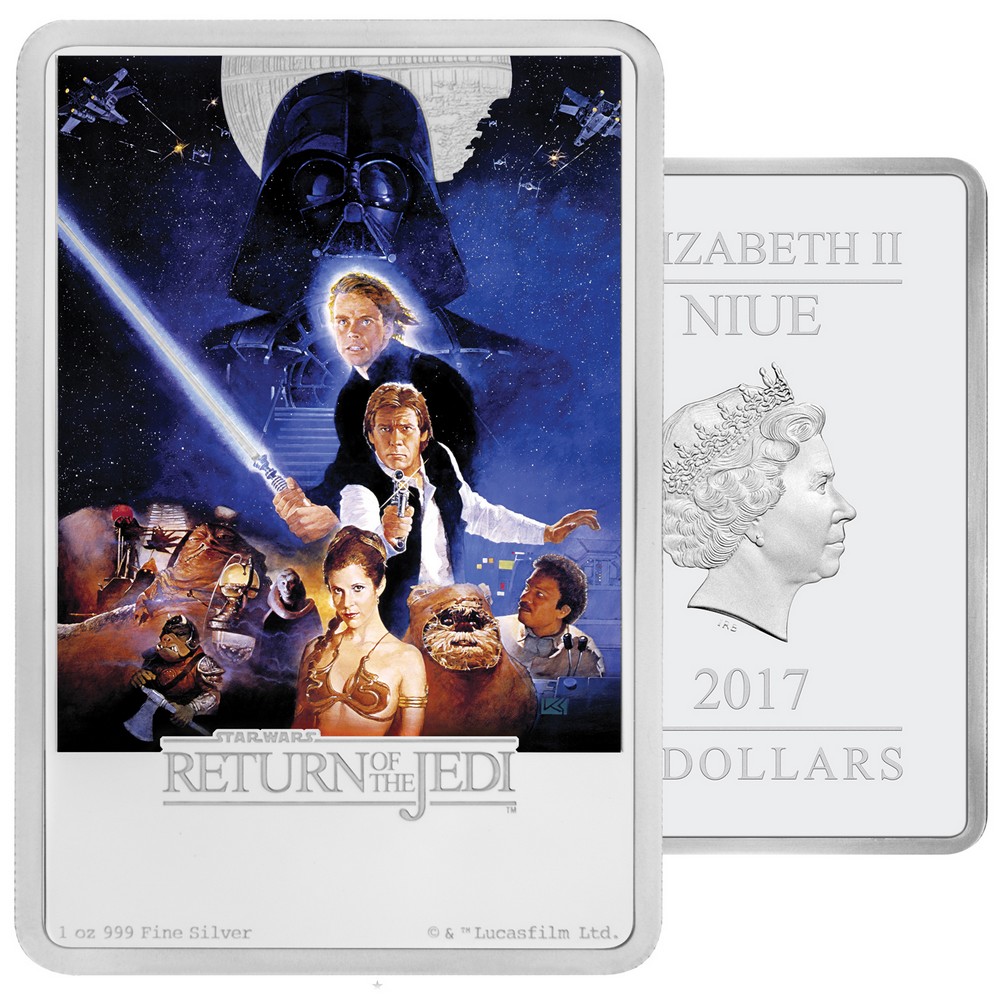 niue 2017 star wars le retour du jedi