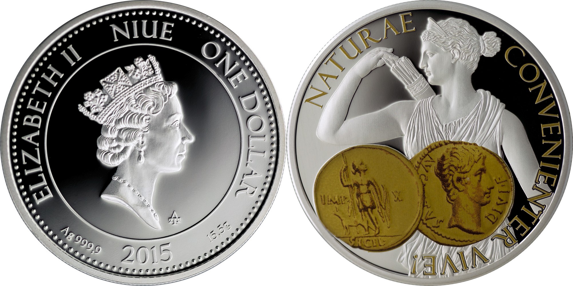 niue 2015 aureus diana