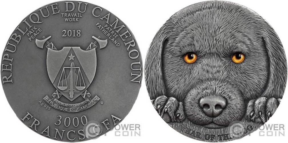 cameroun 2017 chien 3 oz