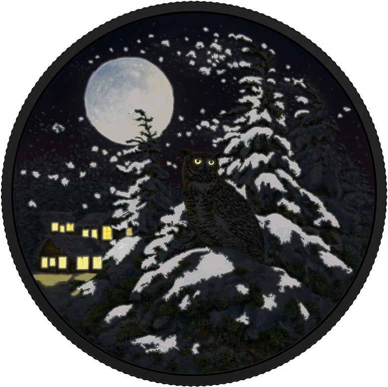 canada 2017 animaux au clair de lune grand-duc nuit
