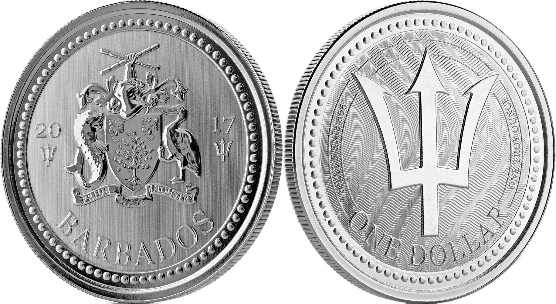 barbade 2017 trident bullion