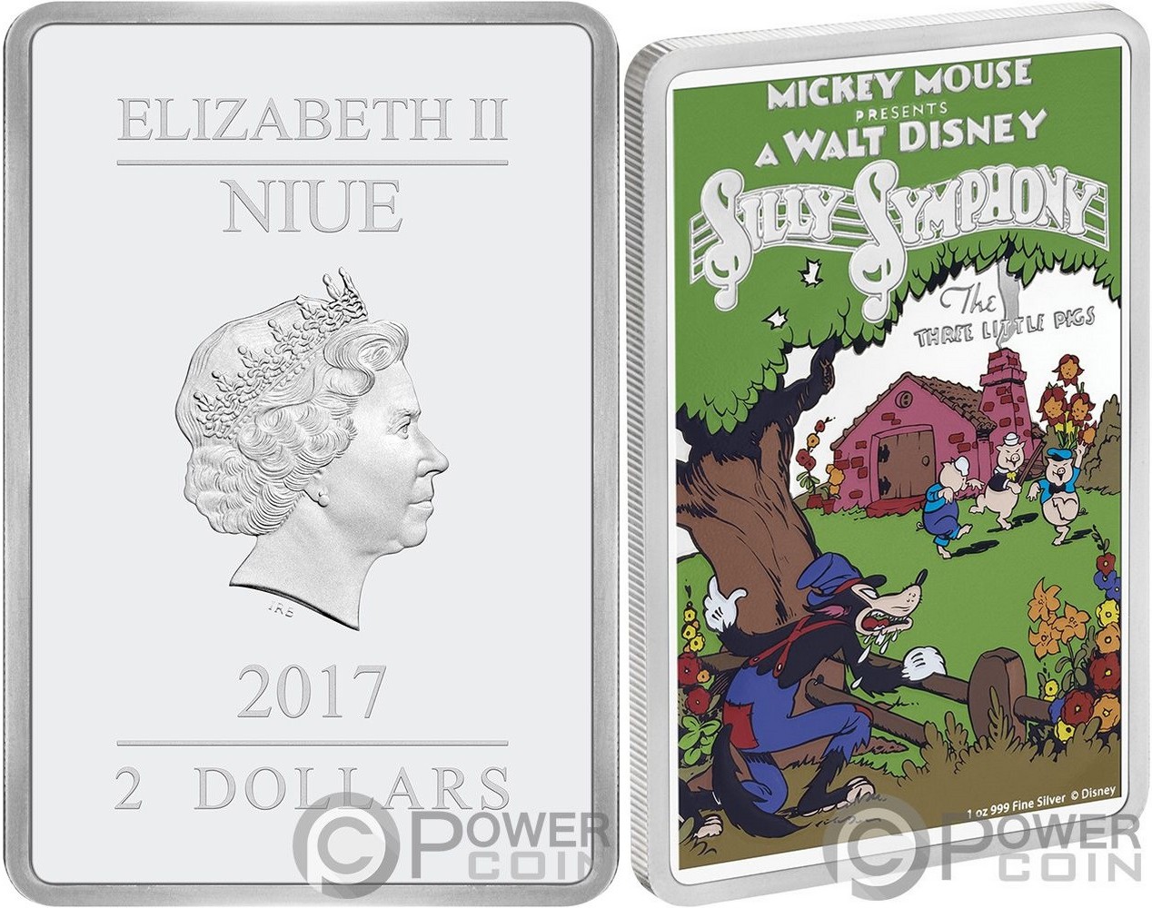 niue 2017 walt disney les 3 petits cochons