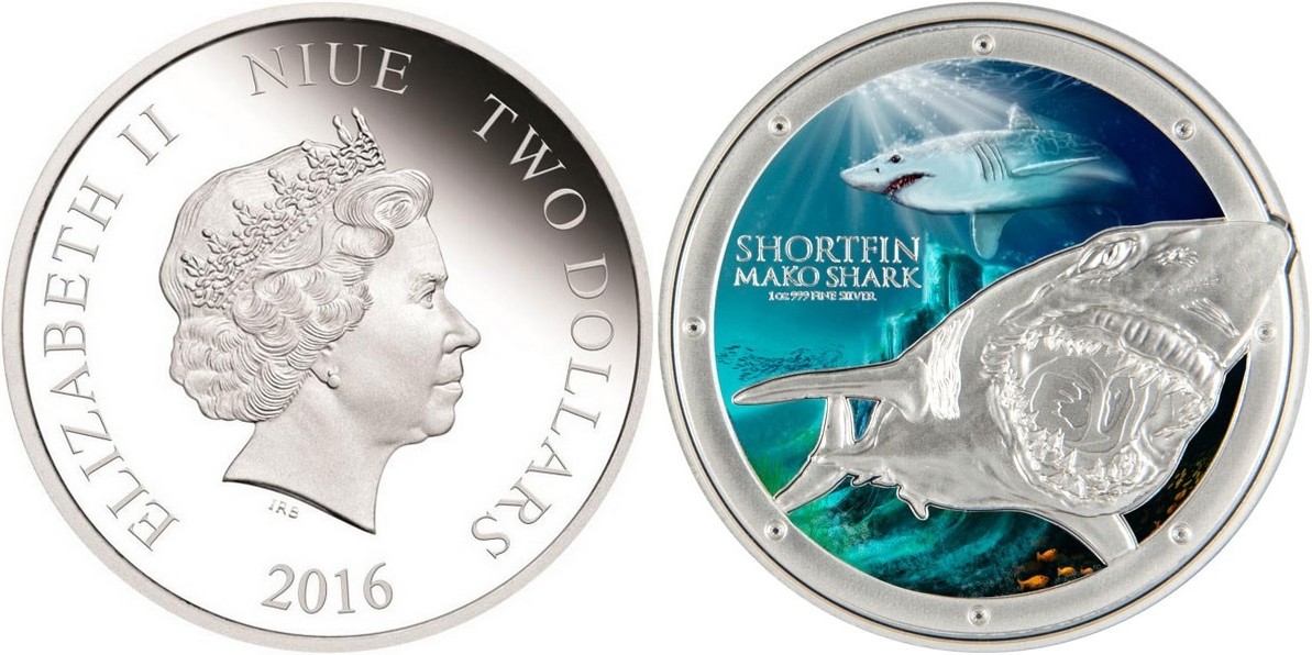 niue 2015 requin mako