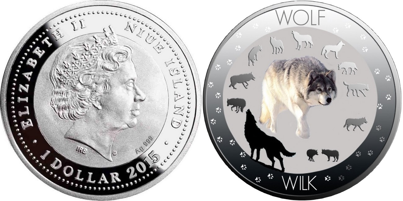 niue 2015 vie sauvage polonaise loup