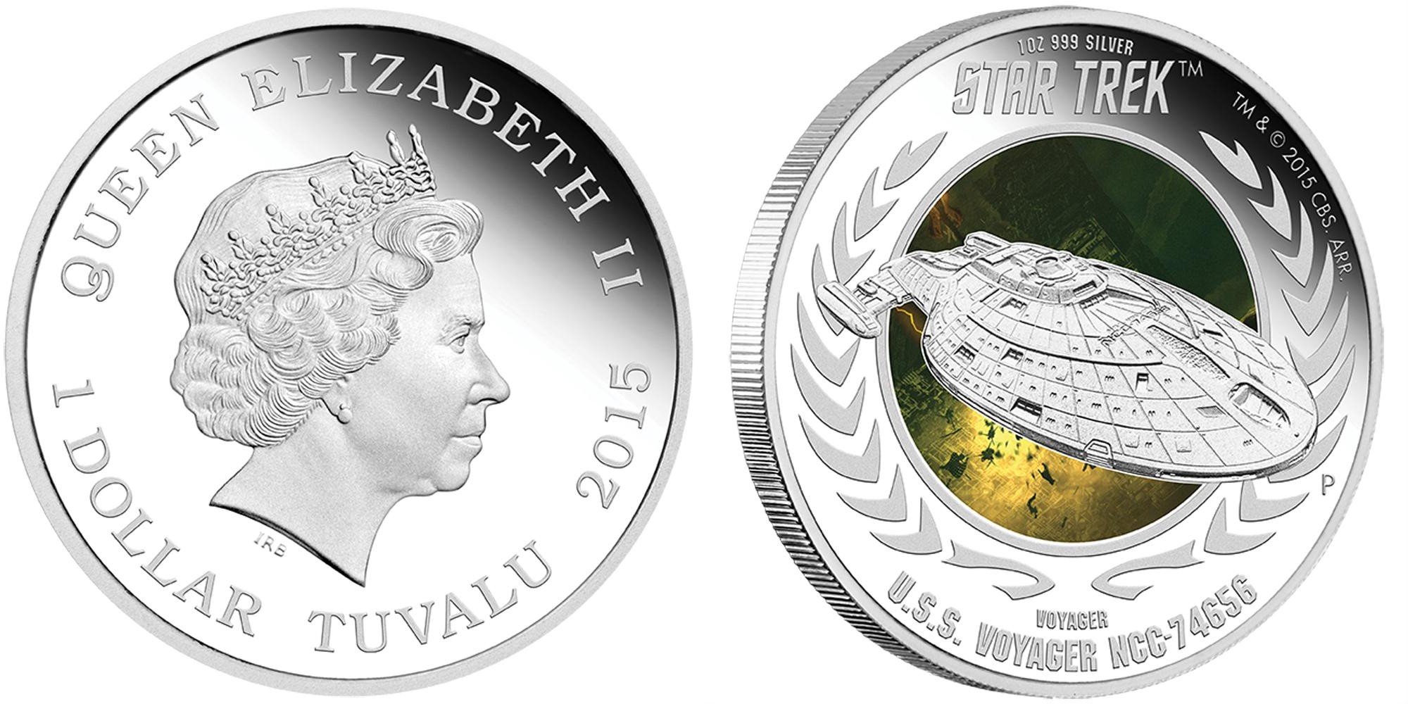 tuvalu 2015 star trek capitaine U.S.S. Voyager
