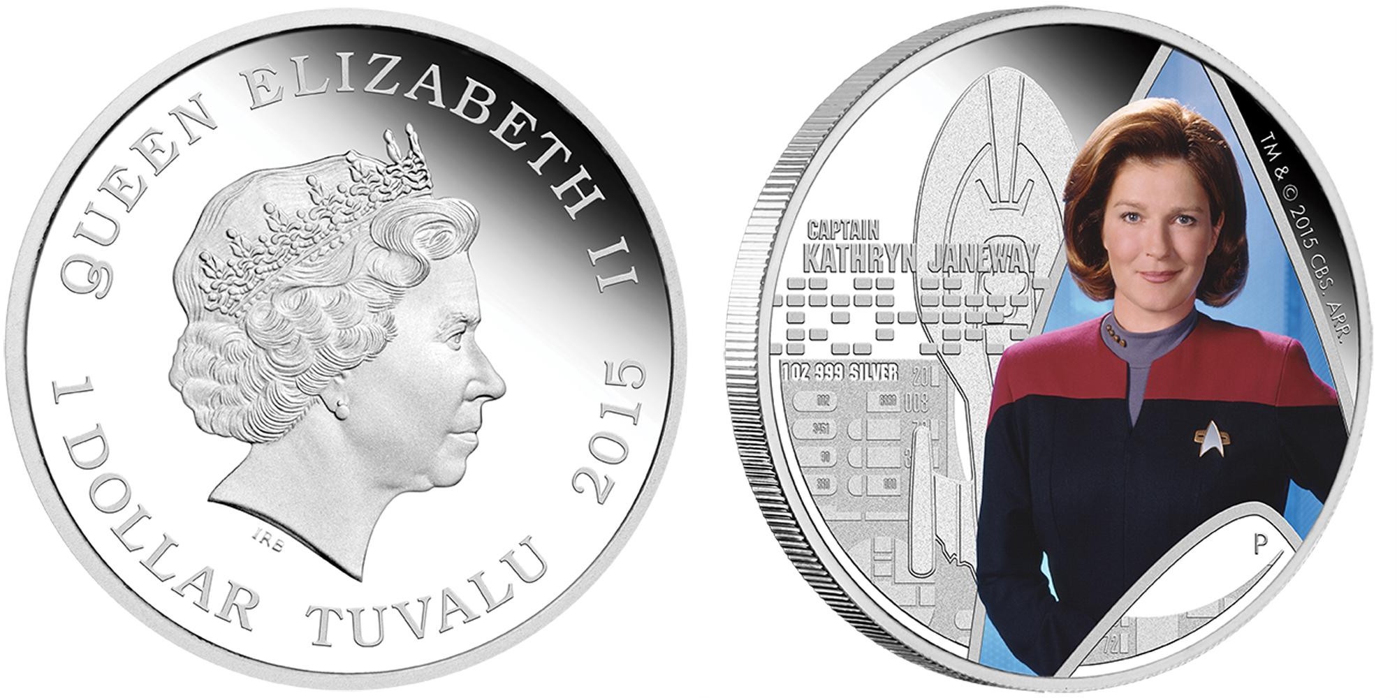 tuvalu 2015 star trek capitaine kathryn janeway