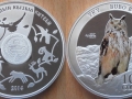 KIRGHIZSTAN 10 SOM 2014 - HIBOU GRAND-DUC